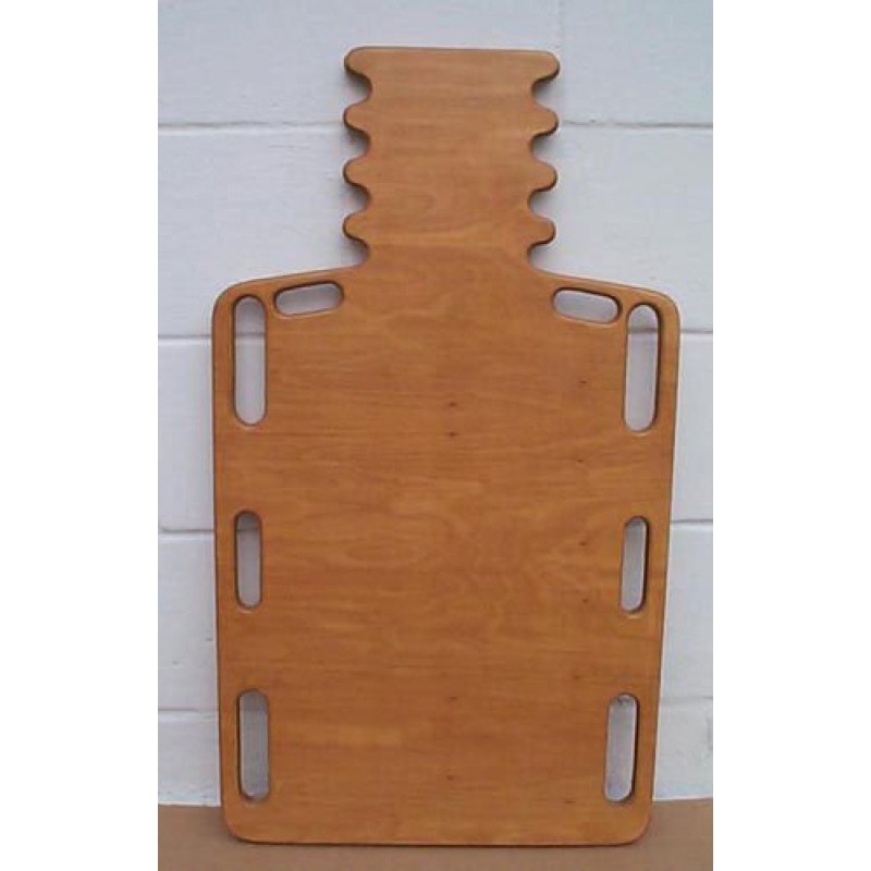 Wood Short Spine Backboard W/ Pinned Hole 32 L x 16 W