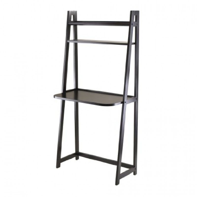 Winsome Adam AFrame Desk with 2 Shelves