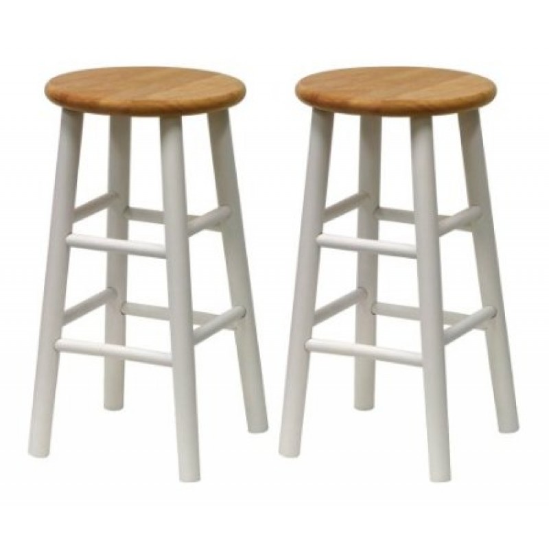 Deluxecomfort Com Winsome Wood S 2, 24 Inch Natural Wood Bar Stools