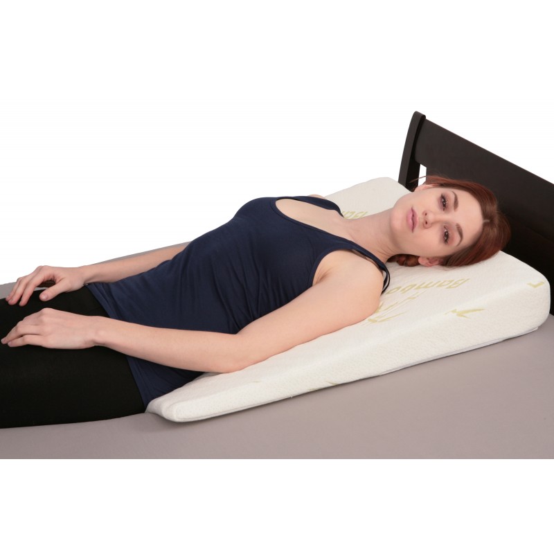 Bamboo Bed Wedge 4in. High Pillow With Padded