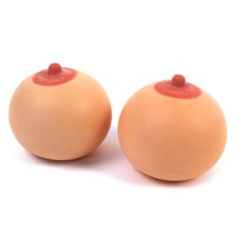 Soft Breast Squeeze Boob Stress Ball Gift Gadget Soft Stress Anti-Stress  Roof Ba