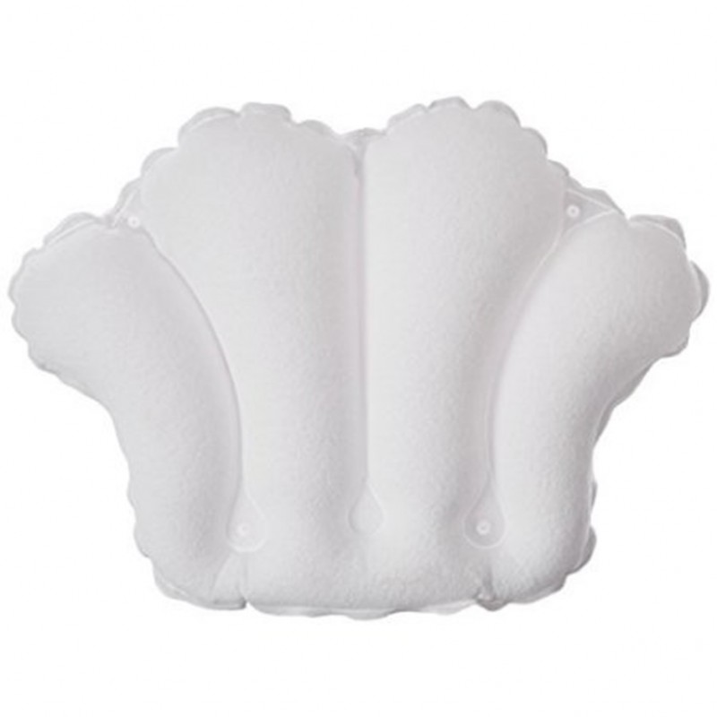 Inflatable Bath Cushion Shell Light White Or Blue Vinyl