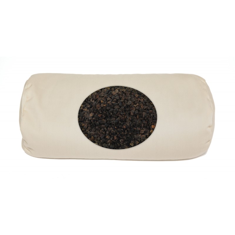 Deluxecomfort Com Buckwheat Pillow Neck Roll Pillow Tan 37x15x15cm