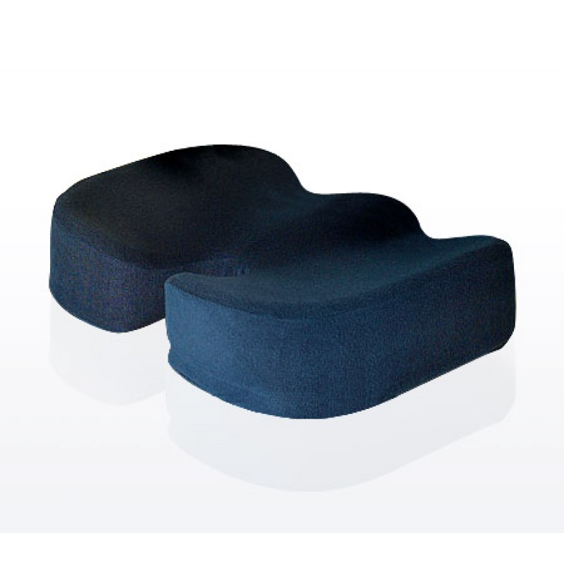 Specialty Medical Coccyx Support - High Density Foam Seat Cushion, Navy Blue