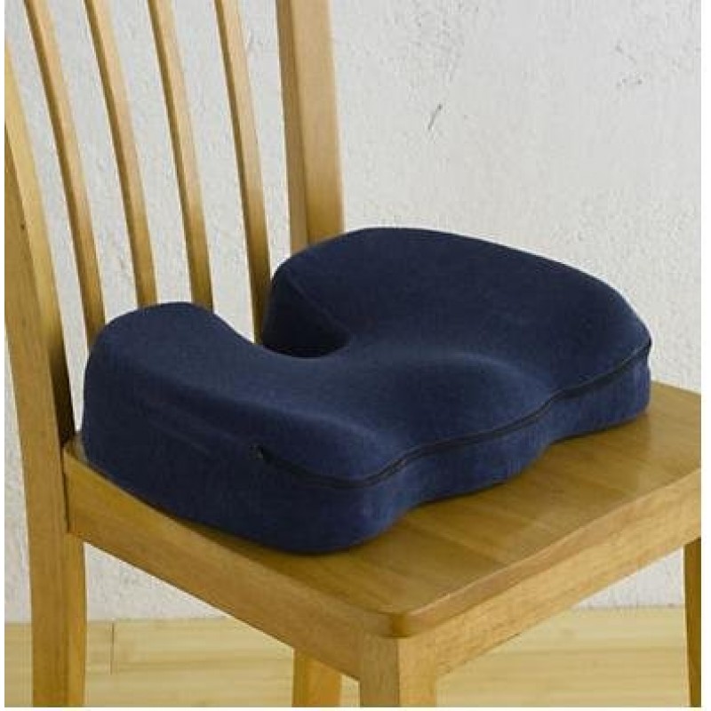 Coccyx Orthopedic Comfort Foam Seat Cushion - Dark Blue