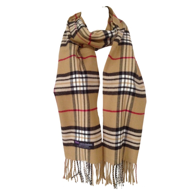 DeluxeComfort Cashmere Feel Plaid Scarves New England Plaid