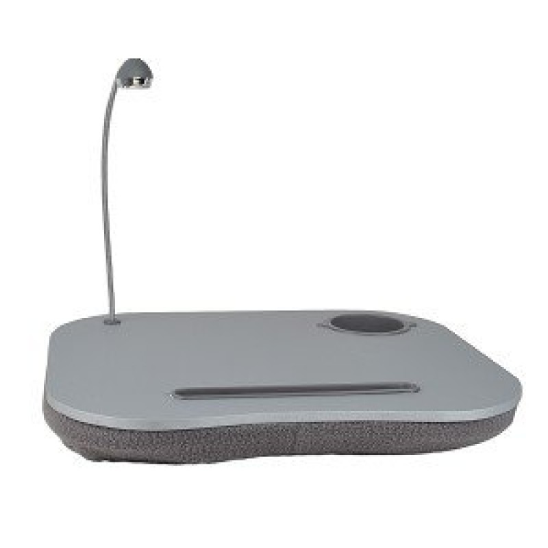Laptop Desk With Built In Cushion Led Light And Cup Holder