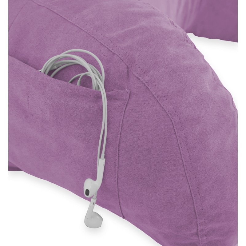 DeluxeComfort Microsuede Bedrest Pillow Bed Rest Reading Pillow