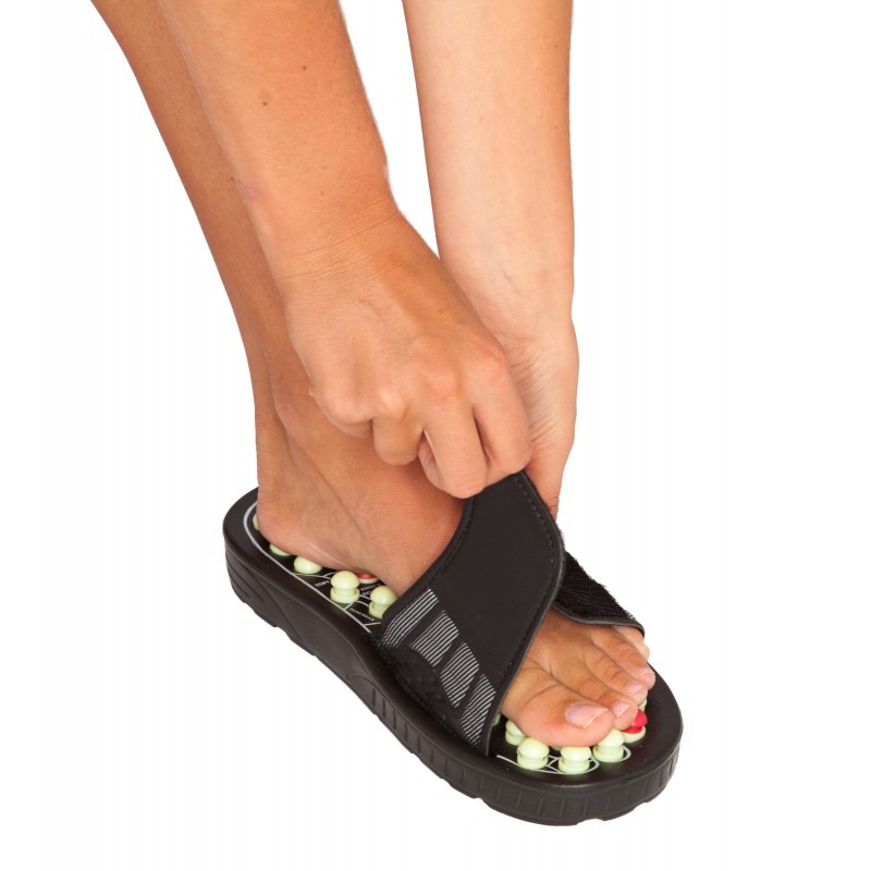 Acupressure Magnetic Sandals/Slipper Paduka Spring with Action Beads  Massager. | eBay