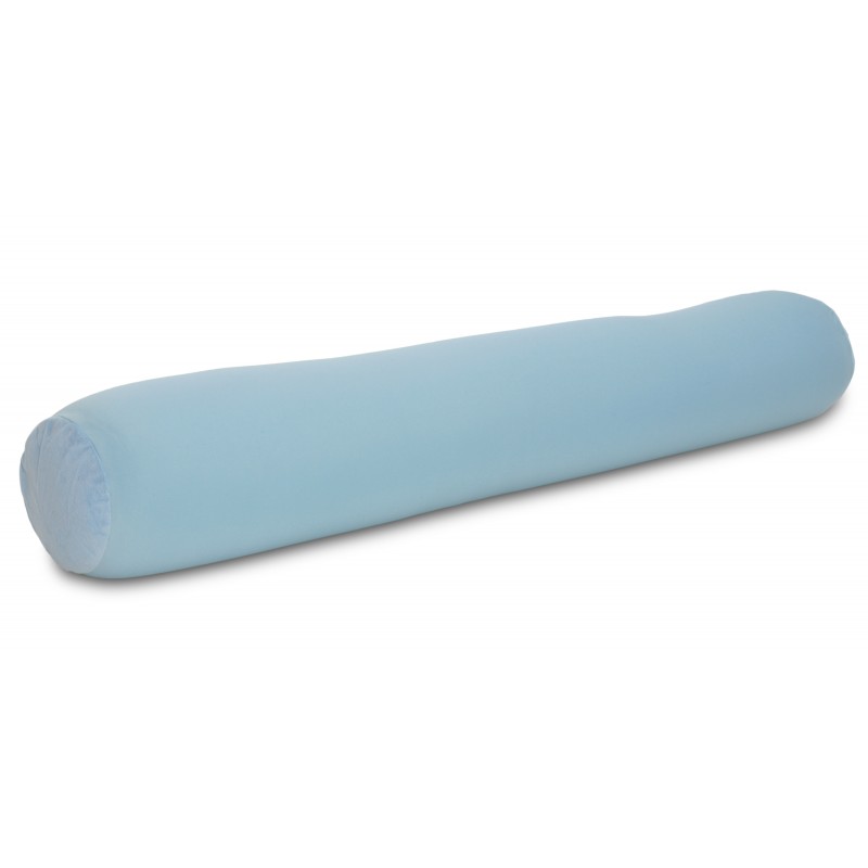 Squishy Deluxe Microbead Body Pillow Sky Blue with Zippered Removable Cover Squishy Yet Supportive Hypoallergenic and Dust Mite Resistant Total Body Comfort 47 X 7 Inches Perfect for Side Sleepers Helps Keep Spine in Proper Alignment Doubles As a Maternit
