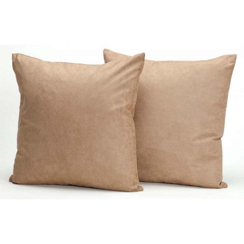 Microsuede Deco Pillow - 18x18 - Feather And Down Filled Pillows - Pack of 2