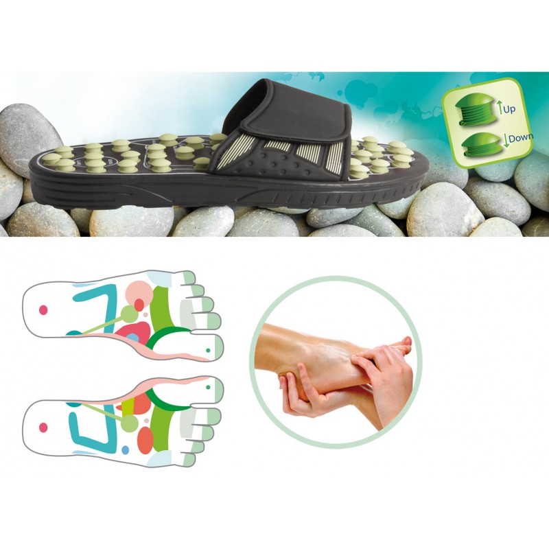 DeluxeComfort.com Reflexology Sandals, Acupuncture Slippers, Foot Massage, Massage Sandal, Foot 