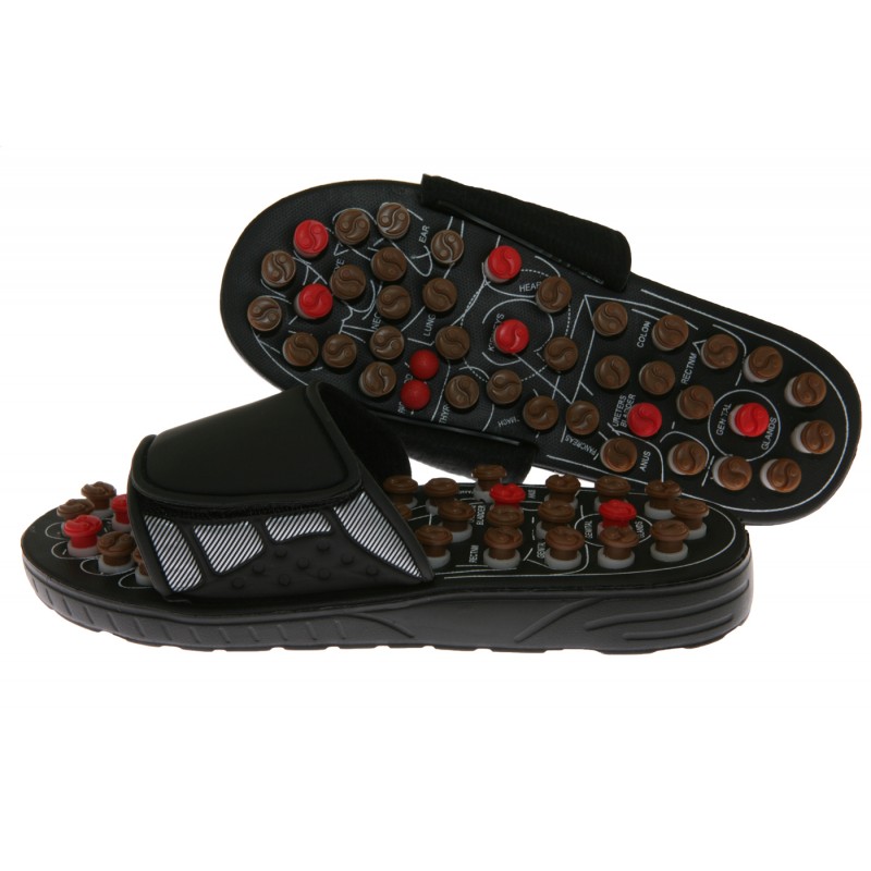 DeluxeComfort.com Reflexology Sandals - Rotating massage heads - Large ...
