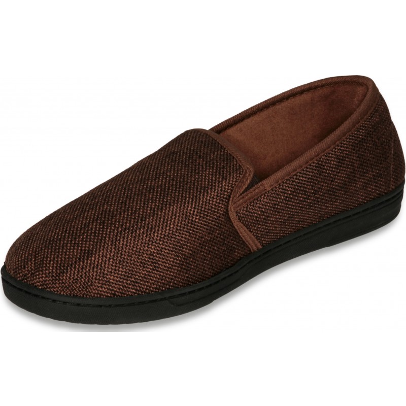 Deluxe Comfort Mens Memory Foam Slipper Size 9 10 Suede