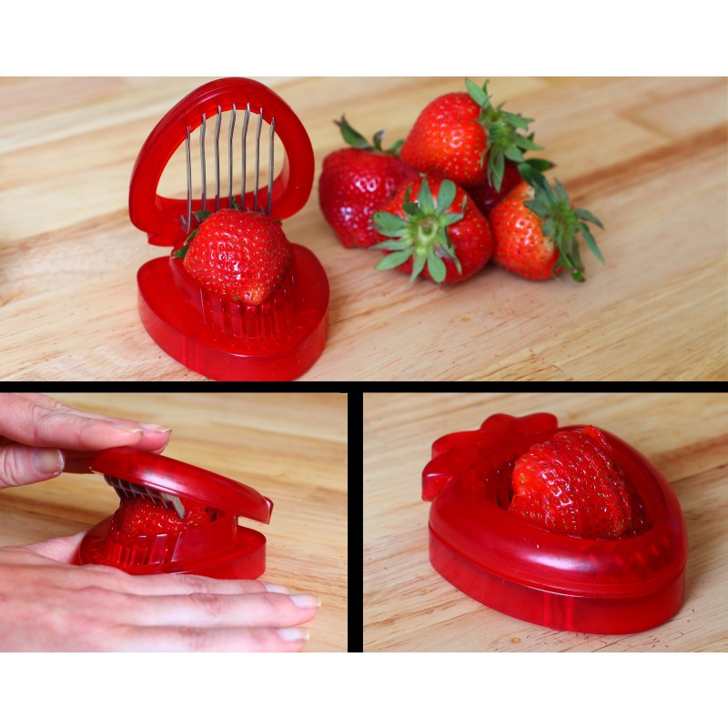 Strawberry Slicer Fruit Slicer Strawberry Slicer Stainless Steel Slicer  Kitchen gadgets - AliExpress