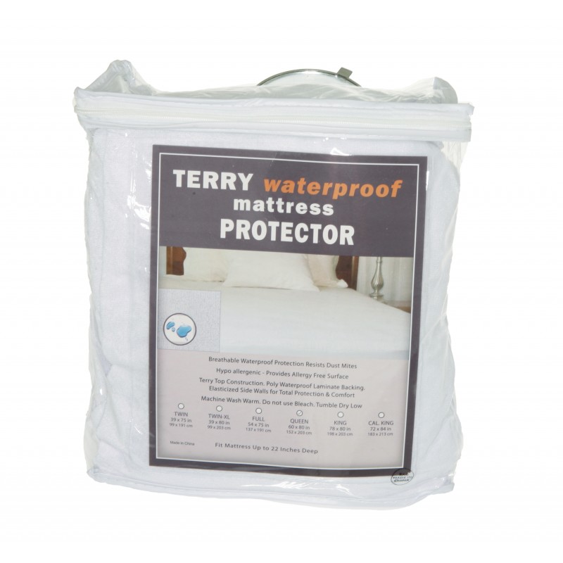 Deluxecomfort Com Deluxe Comfort Waterproof Mattress Protector King Terry Cloth Breathable Undetectable Protection Waterproof Mattress Protector White