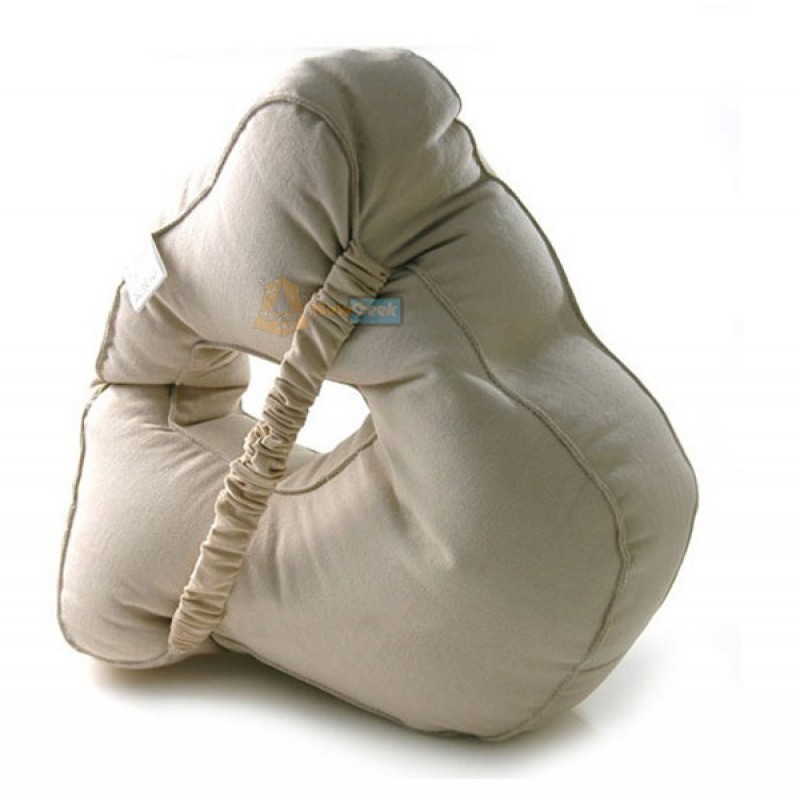 Deluxe Comfort Face Down Stomach Sleeper Microbead Travel Pillow