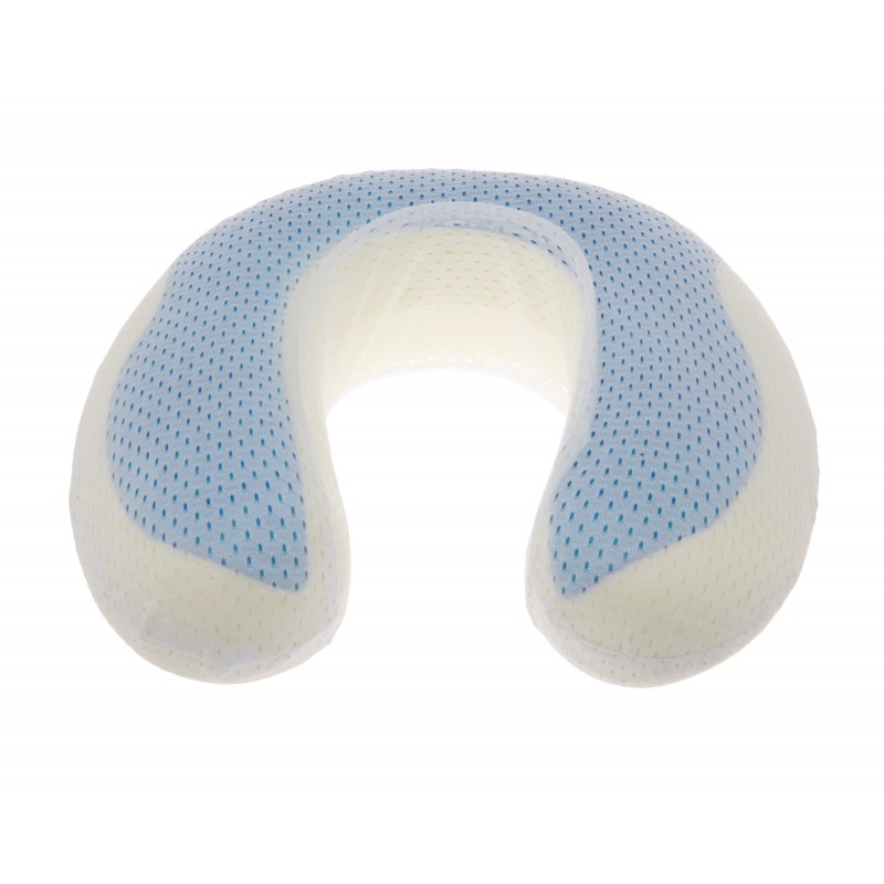 DeluxeComfort Deluxe Comfort Cool Gel Memory Foam UFO Travel Pillow Cooling Gel Fiber Therapeutic Memory Foam Travel Neck Tension And Stress Relief Travel Pillow