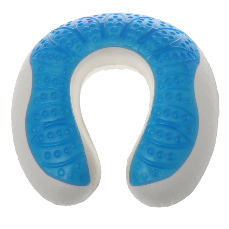 Deluxe Comfort Cool Gel Memory Foam UFO Travel Pillow Cooling Gel Fiber