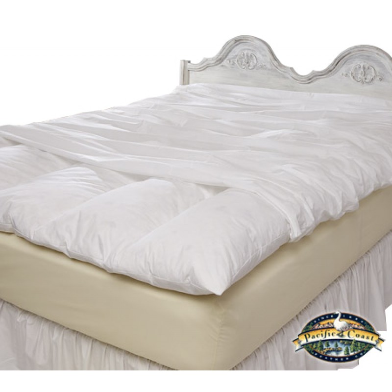 Feather Bed Cover With Zip Closure Twin protect