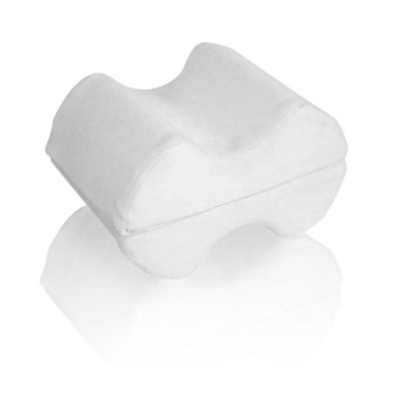 Knee Pillow for Side Sleepers - 100% Memory Foam Wedge Contour
