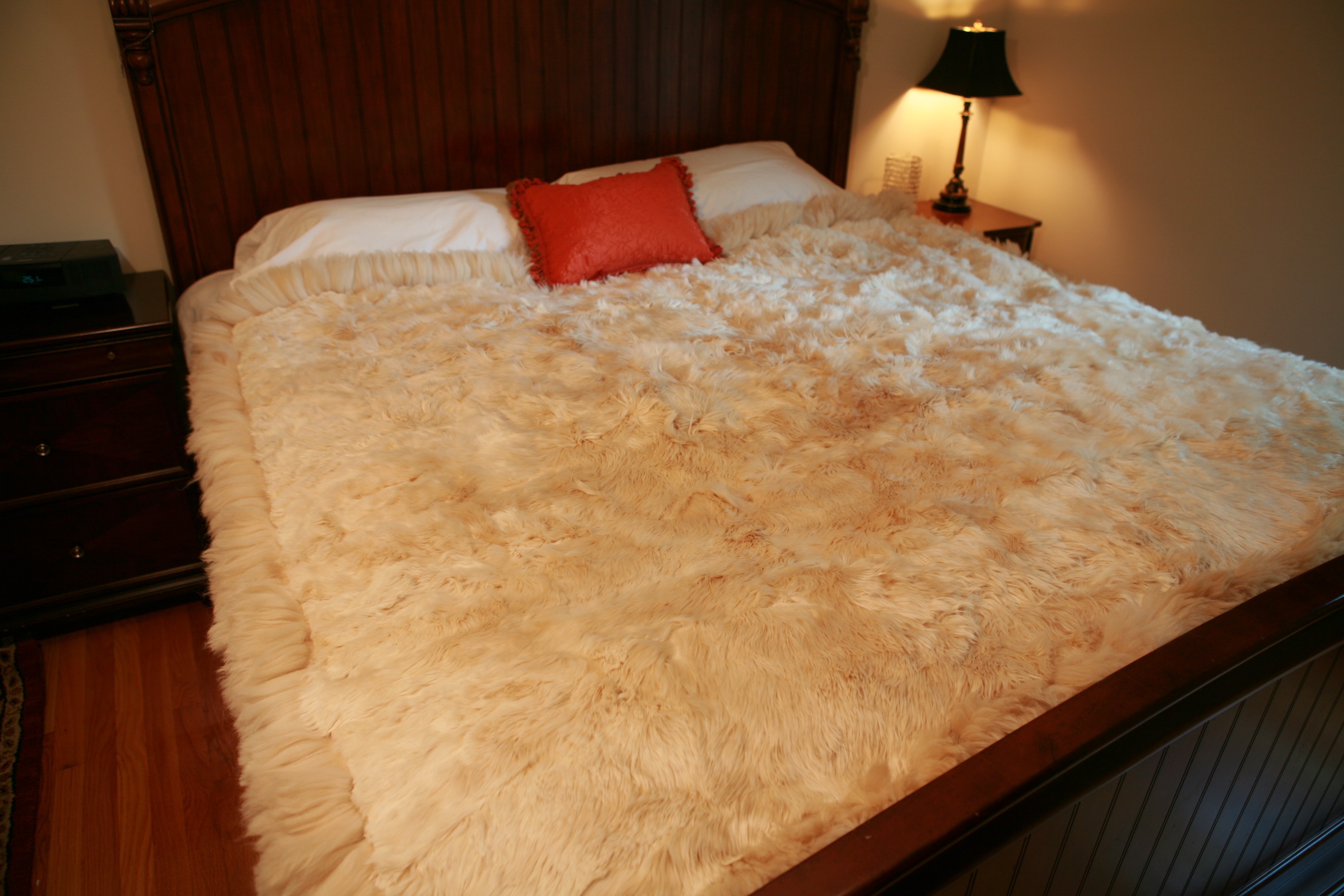 Alpaca fur sales throw blanket