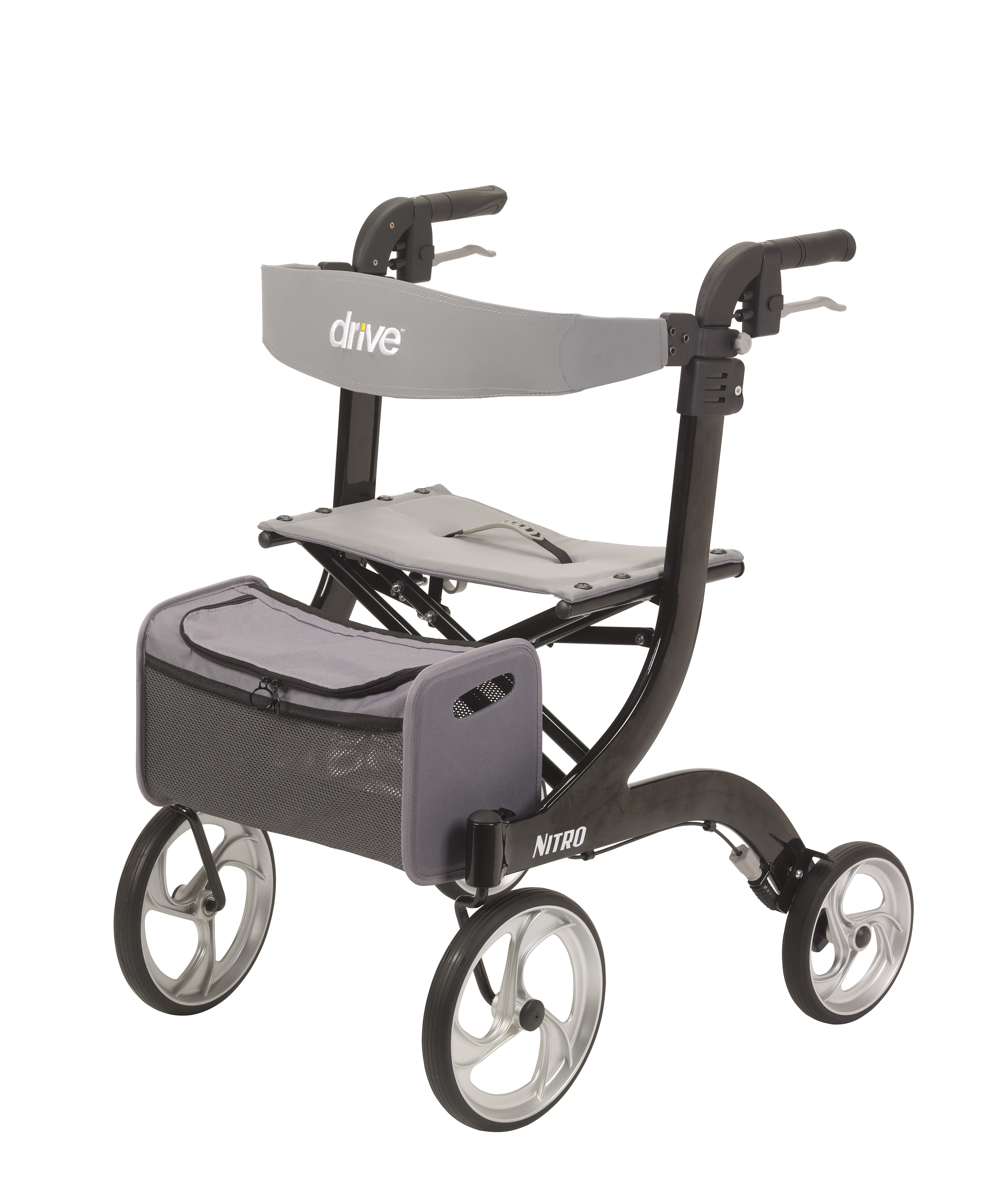 Nitro Euro Style Black Rollator Walker