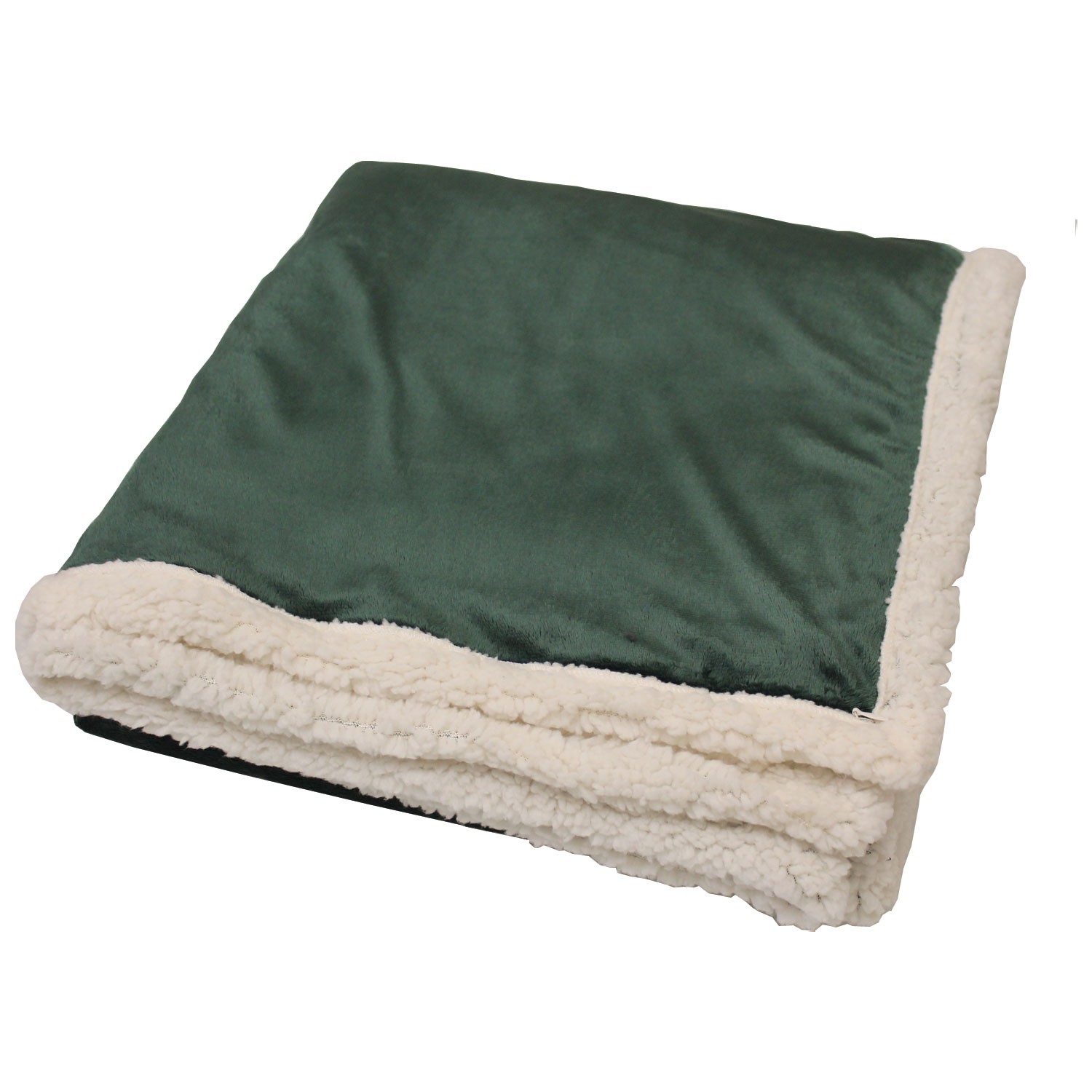 Challenger Lambswool Throw Hunter Green