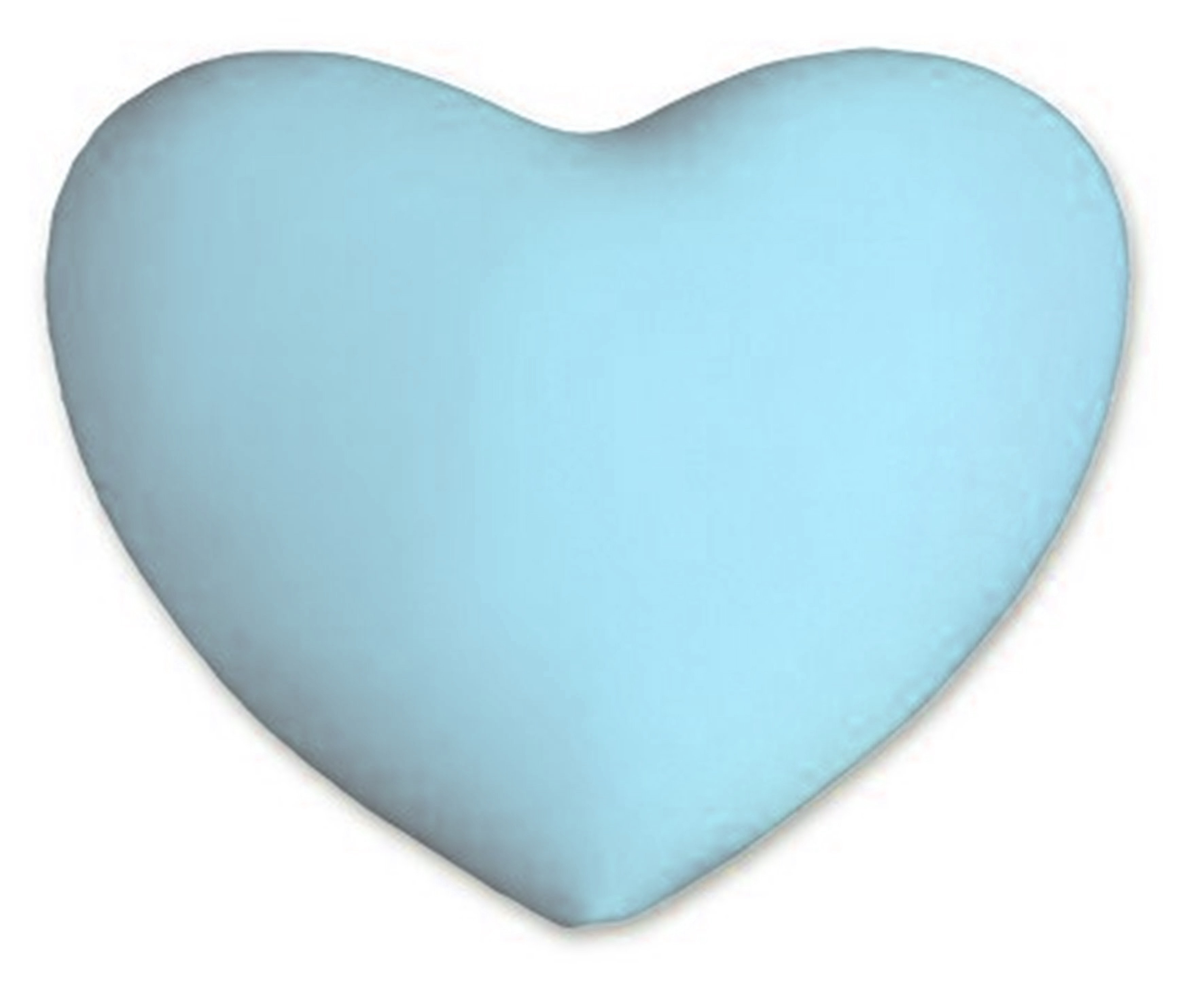 blue heart pillow