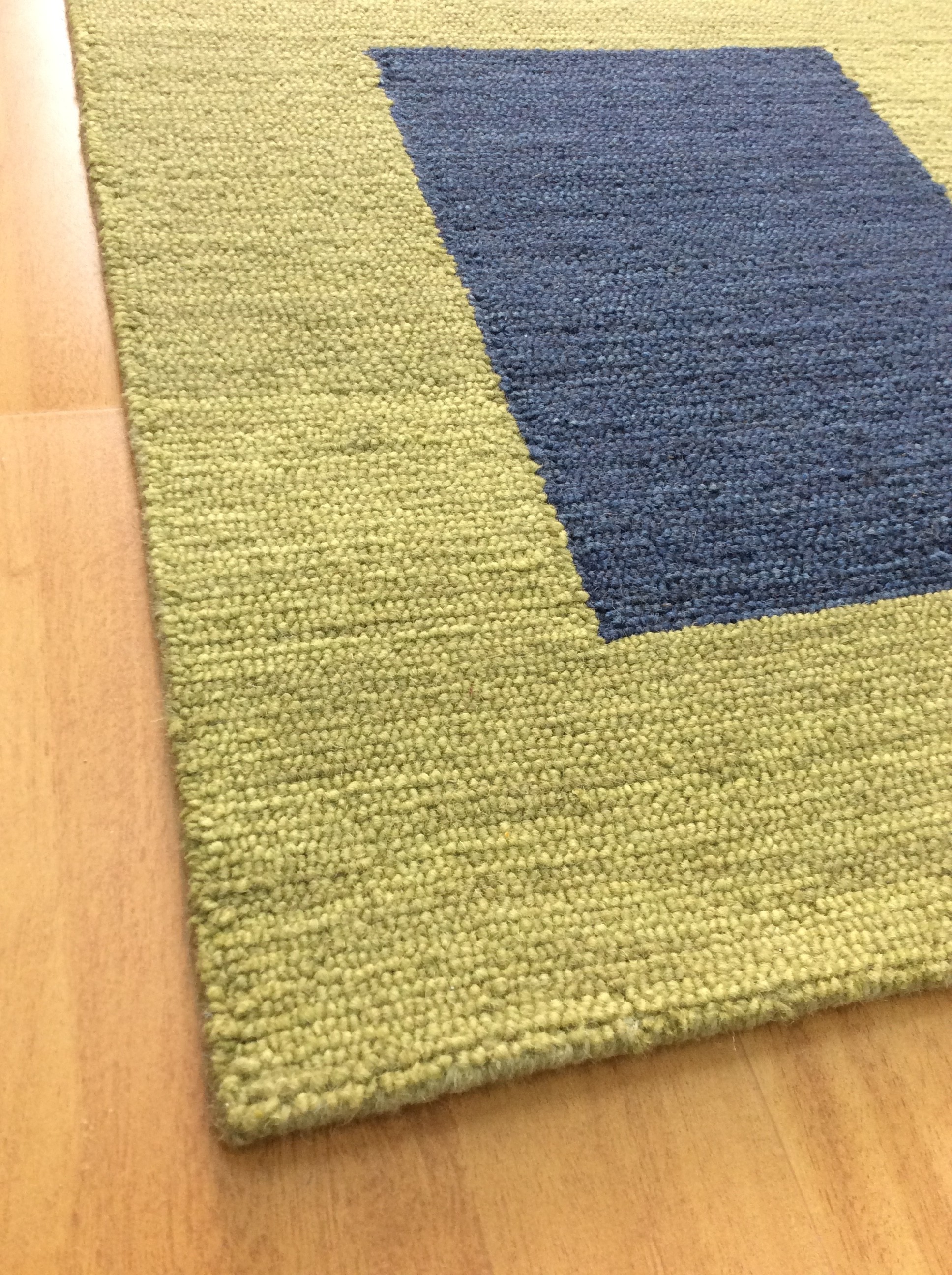 DeluxeComfort.com Handmade Wool Modern Green/ Navy Blue 5 ... (1936 x 2592 Pixel)