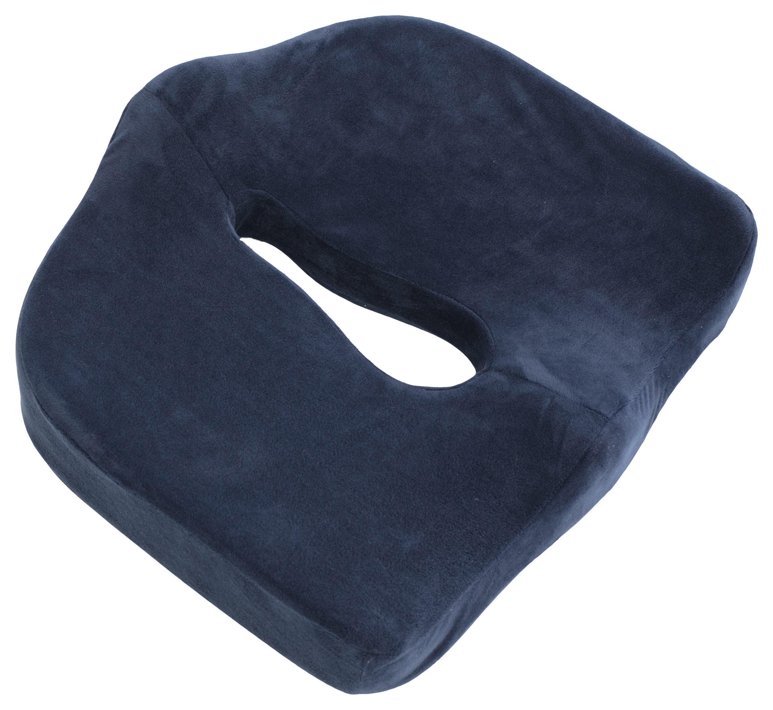 DeluxeComfort Sciatica Cushion for Coccydynia Pain Sciatic Nerve Pillow Memory Foam Coccyx Seat Cushion Lower Back Pain Cushion Relieves Tailbone and Sciatica Pain Car Office or Home