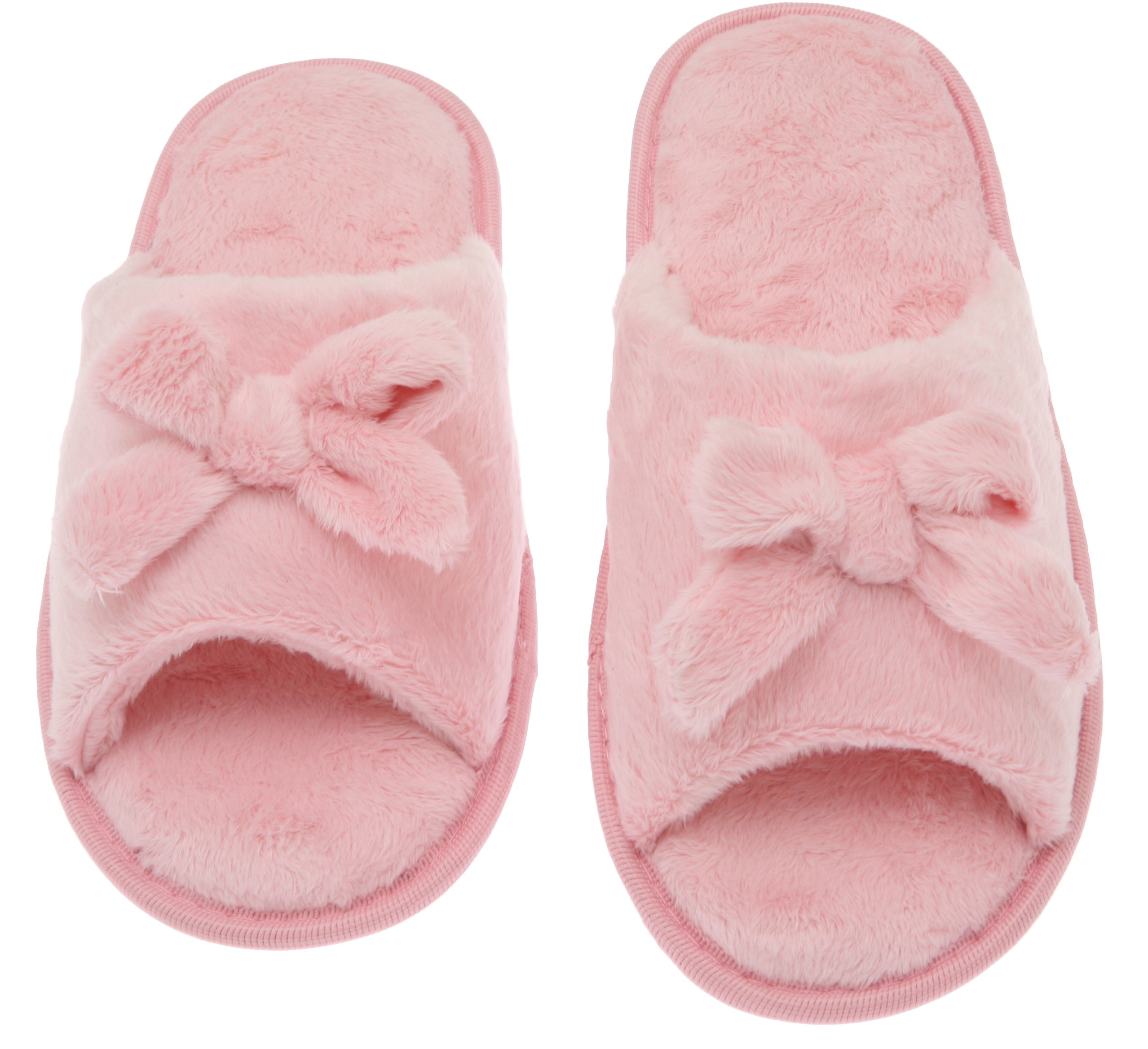 Deluxe Comfort Womens Butterfly Bow SlipOn Memory Foam House Slippers, Size 9