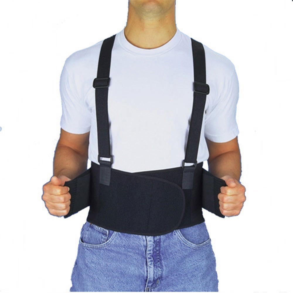 DeluxeComfort.com Back Brace-industrial Back Support With Shoulder Straps-medium-32-36 Inches.