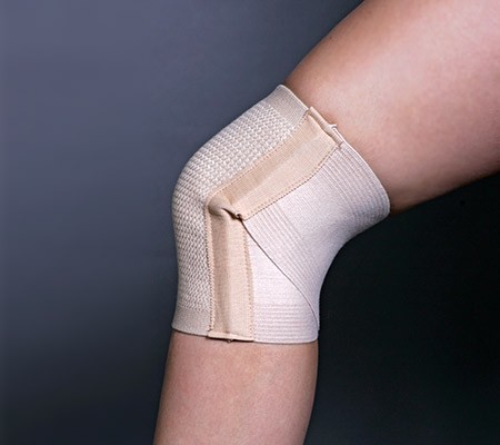 X-Back Elastic Adjustable Knee Brace, Tan - Medium