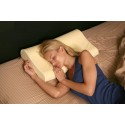 Deluxe Contour Pillow with Velour Cover Cream