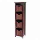 Winsome Wood 94411 Milan Shelf Piece Decorative Storage Cabinet