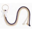 Ceremony Unity Wedding Knot KIT - Unity Knot - God, Bride & Groom- Includes: (Brown, Beige, Gold) Thick Silk Ropes with Gold Ring, White Ribbon and Pearl Pendant Jewelry, Pastor Ceremonial Passages 3 Options, Guest Display Information Card,Tie String