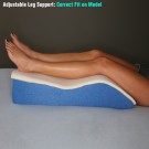 Adjustable Memory Foam Leg Wedge Position-er Pillow Leg Elevator