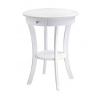 Winsome Wood 20227 Round Accent End Table - 10727 ,White