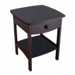 Winsome Wood 20218 - Curved End Table/Night Stand - 20218 ,Black