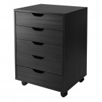 Winsome Wood 10519 Halifax Five Drawer Storage Cabinet - 20519 ,Black