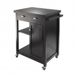 Winsome Wood 20727 Timber Kitchen Cart, Black