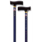 Straight Adjustable Aluminum Cane With Fritz Handle American Patriot - Dark Blue