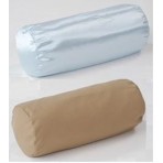 Cervical Neck Roll Pillow Case - White Cotton