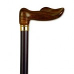 Hand Carved Ebony Palm Grip Handle Left