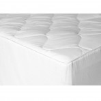 Down Etc. 200TC Quilted Polyester/ Cotton Mattress Pad with Fitted Skirt