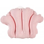 Deluxe Comfort Terry Bath Pillow - Spa Quality Terry Cloth - Easily Inflatable With Secure Suctioncups - Hot Tub And Jacuzzi Safe - Bath Pillow, Peachy / Coral