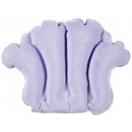 Deluxe Comfort Terry Bath Pillow - Spa Quality Terry Cloth - Easily Inflatable With Secure Suctioncups - Hot Tub And Jacuzzi Safe - Bath Pillow, Purple