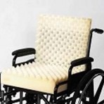 One Piece Convoluted Wheelchair Cushion With Back ( No Cover)