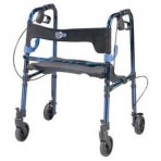 Clever Lite Folding Walker w/Seat and Brakes